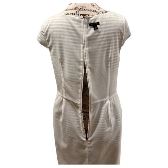 Ann Taylor Black White Tweed Sheath Dress Size 8 - Picture 11 of 16